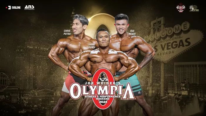 Tiga atlet bodybuilder Indonesia akan berlaga di panggung Olympia 2024, kompetisi tertinggi bodybuilding di dunia.