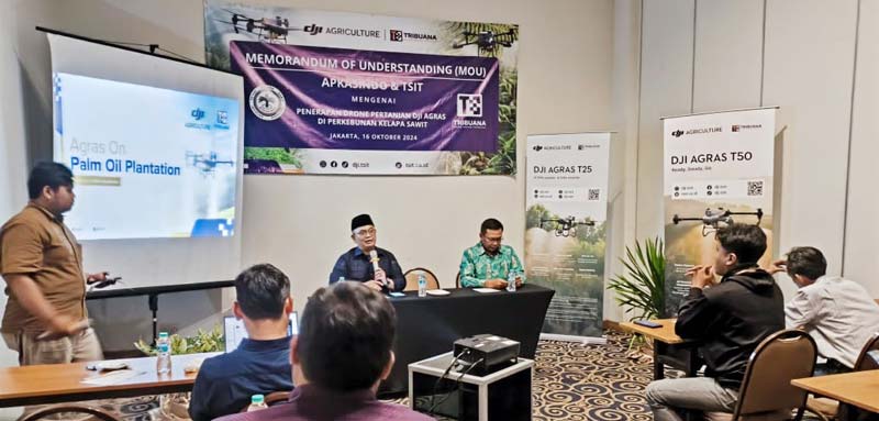 Apkasindo melakukan terobosan dengan menggandeng PT Tribuana Solusi Inovasi Teknologi (TSIT), Jumat (18/10/2024).