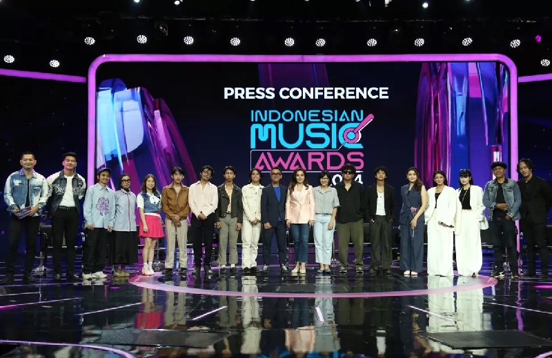 Jumpa pers Indonesian Music Awards 2024.