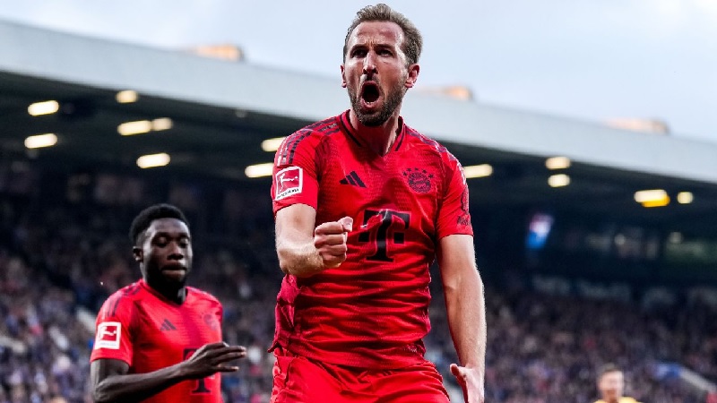 Harry Kane cetak gol untuk Bayern Munich saat kalhkan tuan rumah Bochum 5-0 di Bundesliga Jerman, Ahad (27/10/2024).