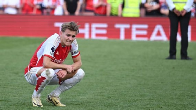 Arsenal berharap kapten tim Martin Odegaard yang cedera sudah bisa bermain dalam dua pekan ini.