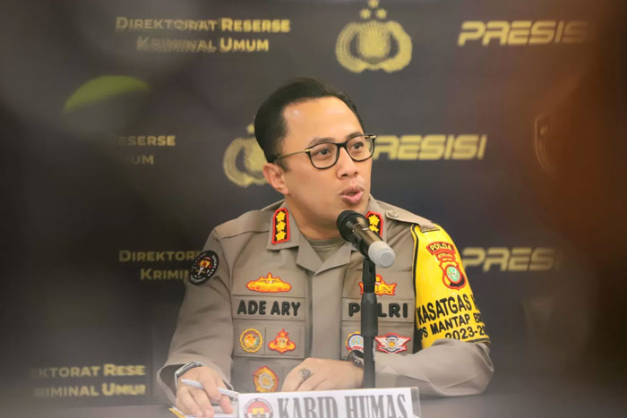 Kabid Humas Polda Metro Jaya Kombes Pol Ade Ary Syam Indradi.