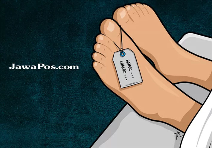Ilustrasi jenazah