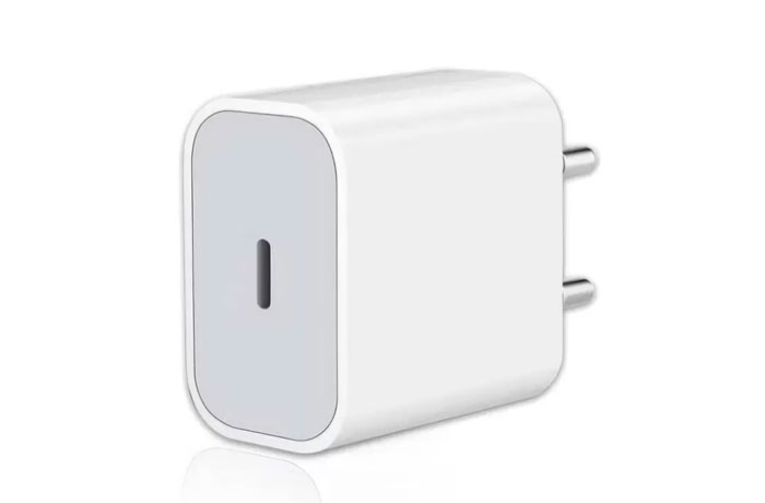 Ilustrasi perangkat charger iPhone.