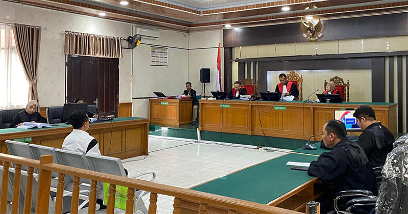 Sidang pembacaan tuntutan perkara korupsi SPPD Fiktif DPRD Riau Tengku Fauzan Tambusai di PN Pekanbaru pada Kamis (7/11/2024).