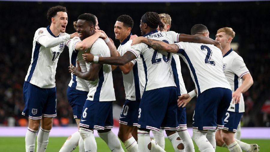 Inggris mencetak 5 gol pada babak kedua untuk meraih kemenanagn 5-0 di ajang UEFA Nations League.