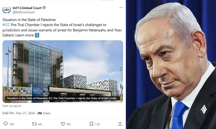 ICC mengeluarkan surat penangkapan untuk Netanyahu, tersangka internasional atas kejahatan perang di Gaza.