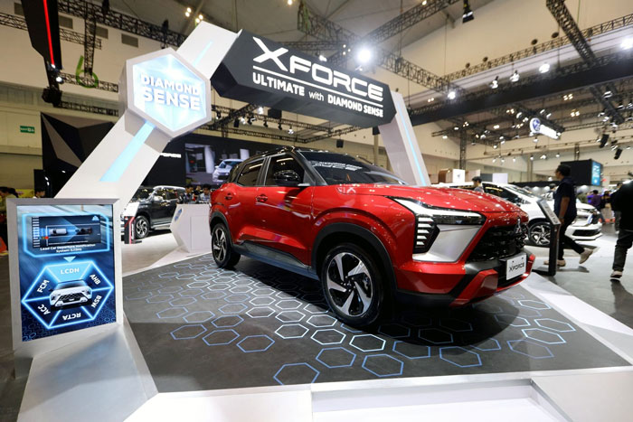:Varian terbaru Mitsubishi Xforce Ultimate with Diamond Sense di Gaikindo Jakarta Auto Week 2024.