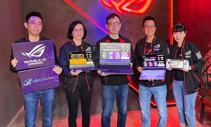 Grand opening ROG Exclusive Store yang berlokasi di Jalan Tuanku Tambusai Pekanbaru.