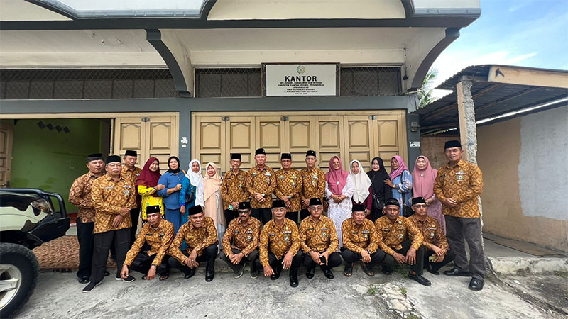 Ketua DPD Pepabri Riau Letkol Purn H Sutan Siregar SH bersama pengurus kunjungi DPC Pepabri Kuansing bersama PERIP dan Warakauri Kuansing, Sabtu (14/12).