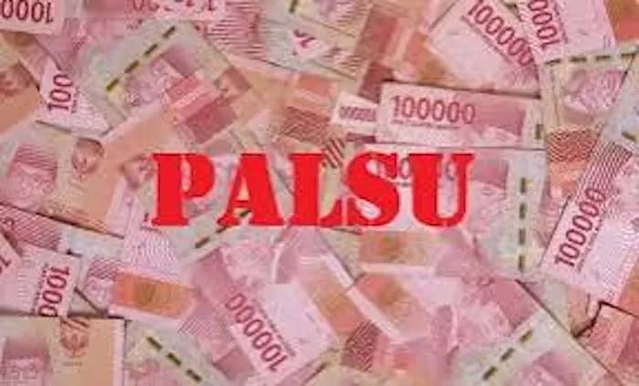 Ilustrasi uang palsu