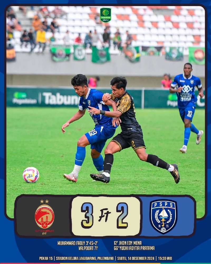 Perjuangan PSPS Pekanbaru lolos ke 8 besar Grup 1 Pegadaian Liga 2 mulai berliku setelah kalah 2-3 dari tuan rumah Sriwijaya FC.