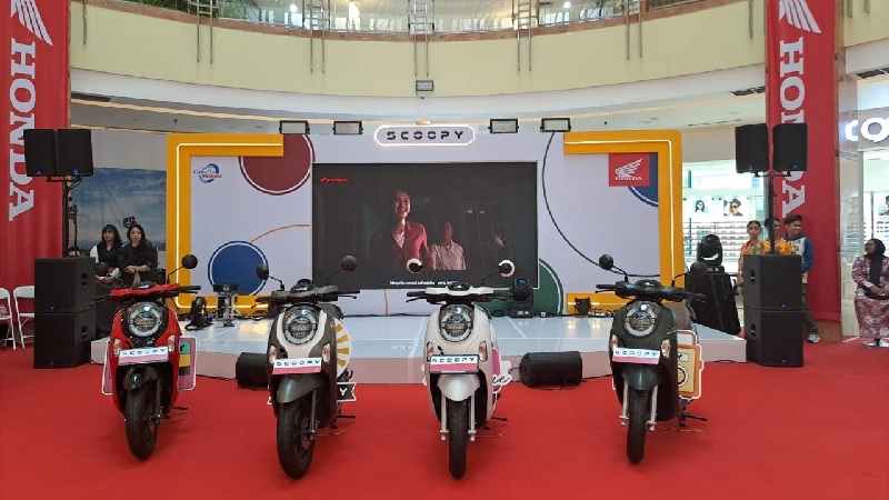 Launching Honda Scoopy terbaru di Mal SKA Pekanbaru, Sabtu (14/12/2024).