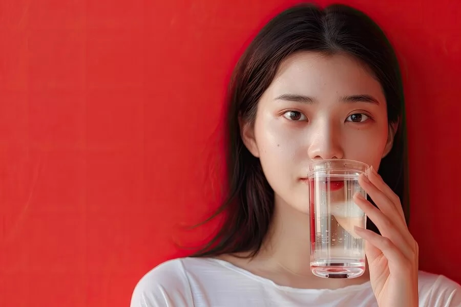 Ilustrasi orang minum air. Jika tidak ingin dehidrasi, Anda harus banyak meminum air putih.
