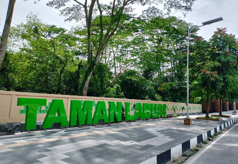 Taman Labuai Pekanbaru hingga saat ini belum beroperasi, Ahad (15/12/2024).