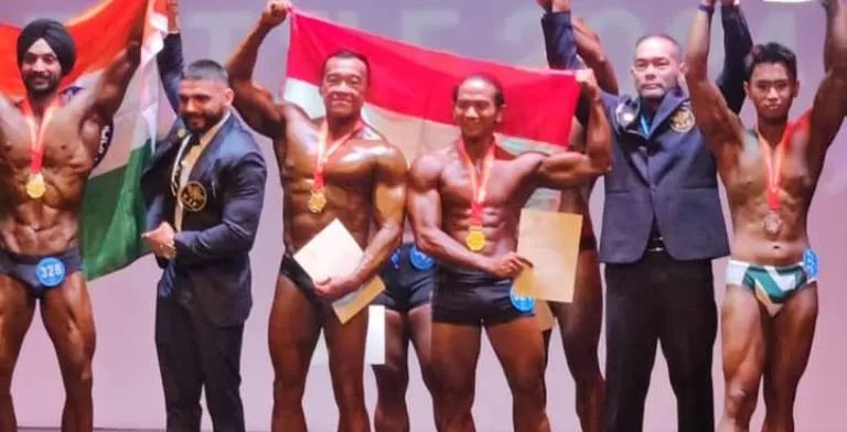 Raih prestasi diajang binaraga, Rizki Ridho D2 juarai kontes internasional di Malaysia.