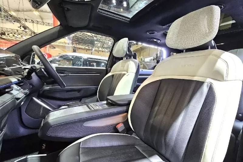 Ilustrasi interior mobil listrik Kia EV9.