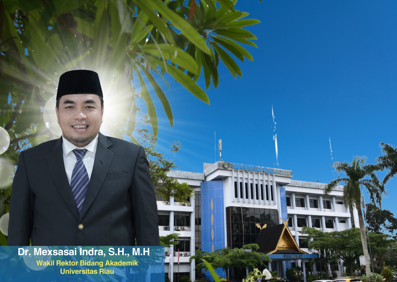 Wakil Rektor Bidang Akademik Unri Dr Mexsasai Indra SH MH