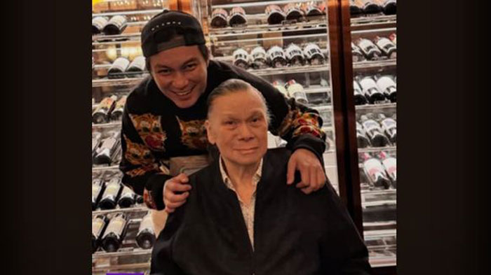 Baim Wong dan ayahnya Johnny Wong. Ayah Baim Wong meninggal dunia di Rumah Sakit Abdi Waluyo Jakarta, Selasa (7/1/2025).
