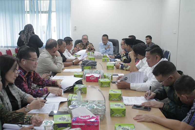 Kunker Komis A DPRD Sumut ke KPI Daerah Riau, Kamis (9/1/2025).