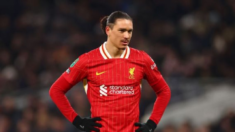 Penyerang Liverpool Darwin N&uacute;&ntilde;ez kesulitan menemukan performa terbaiknya musim ini.