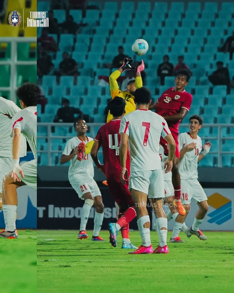 Timnas Indonesia U-20 kalah 0-1 saat menghadapi Yordania U-20 yang bermain dengan 10 pemain pada laga pembuka U-20 Challenge Series 2025 yang digelar di Stadion Gelora Delta, Sidoarjo.