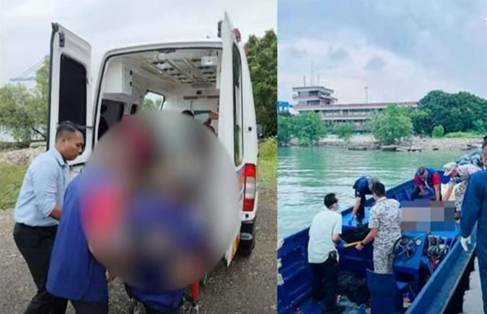 Kolase tangkapan layar penembakan lima Warga Negara Indonesia (WNI) di Selangor Malaysia.