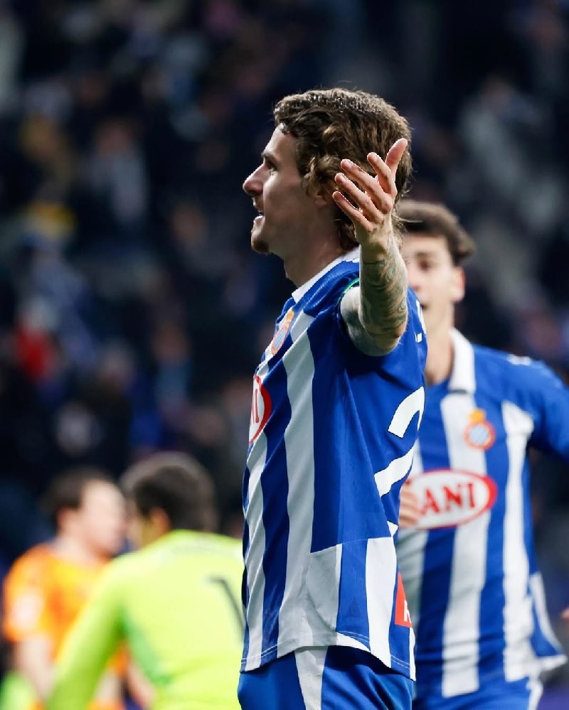 Carlos Romero jadi pahlawan kemenanagan Espanyol saat mengalahkan pemuncak klasemen LaLiga Real Madrid, Ahad (2/2/2025) dini hari WIB.
