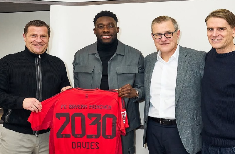 Alphonso Davies memperpanjang kontraknya bersama Bayern Munich hingga 2030 di tengah ketertarikan Real Madrid.