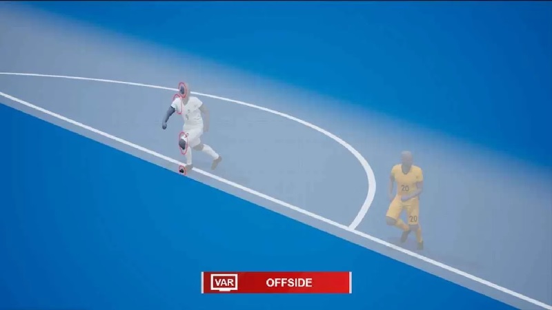 SAOT menyediakan visualisasi grafis yang jauh lebih baik dari keputusan off-side.