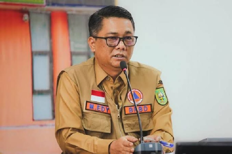 Kepala BPBD Damkar Riau M Edy Afrizal