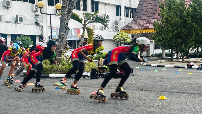 Atlet Perserosi Kota Pekanbaru saat mengikuti lomba, baru-baru ini.