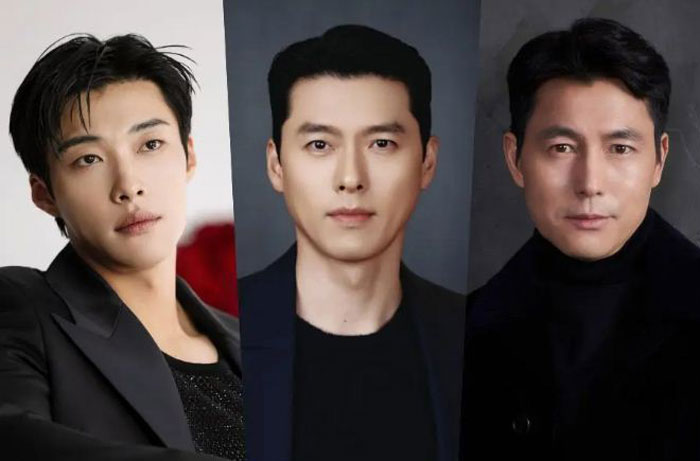 Aktor Korea Selatan Woo Do Hwan, Hyun Bin dan Jung Woo Sung.
