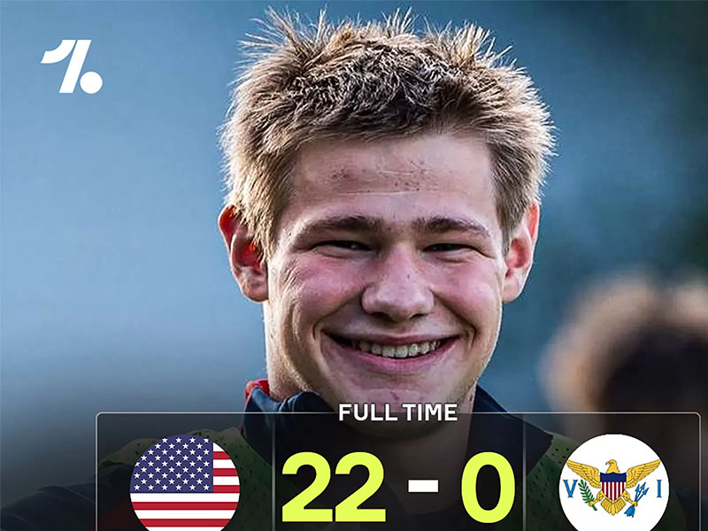 Chase Adams cetak 10 gol.
