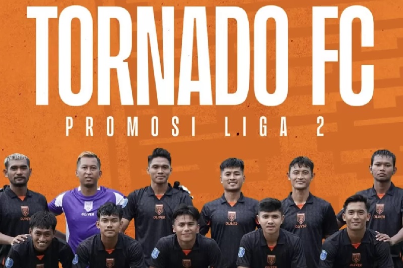 Klub asal Pekanbaru, Tornado FC promosi ke Liga 2 musim depan usai memastikan diri lolos ke final Liga 3 Nusantara.