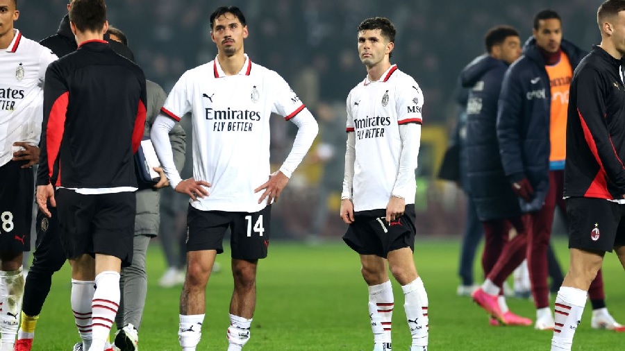 Christian Pulisic gagal mengeksekusi penalti saat AC Milan kalah 1-2 dari Torino dalam lanjutan Serie A Italia di Turin.