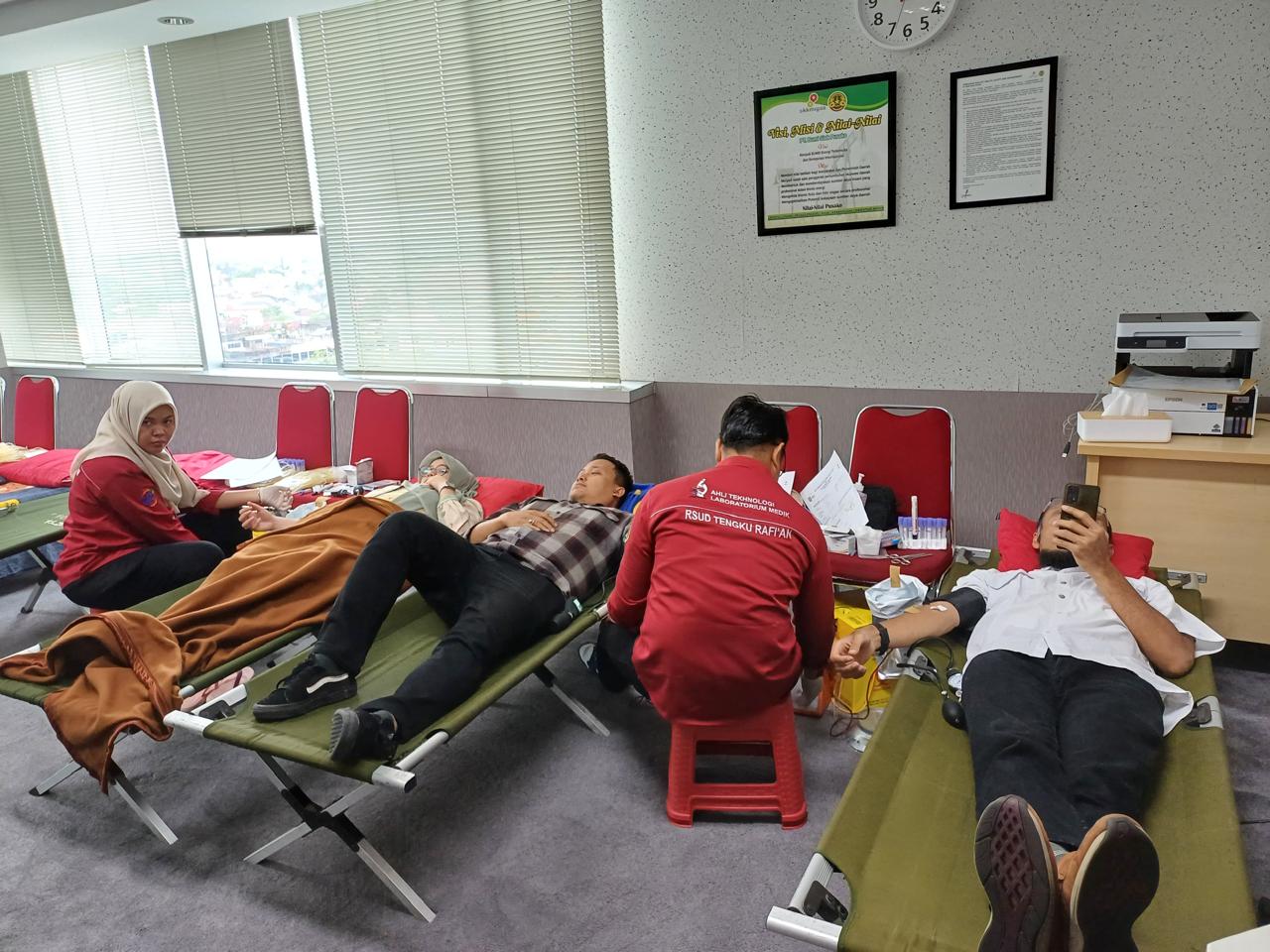 PT BSP menggelar kegiatan donor darah dalam rangka peringati Bulan K3 2025.