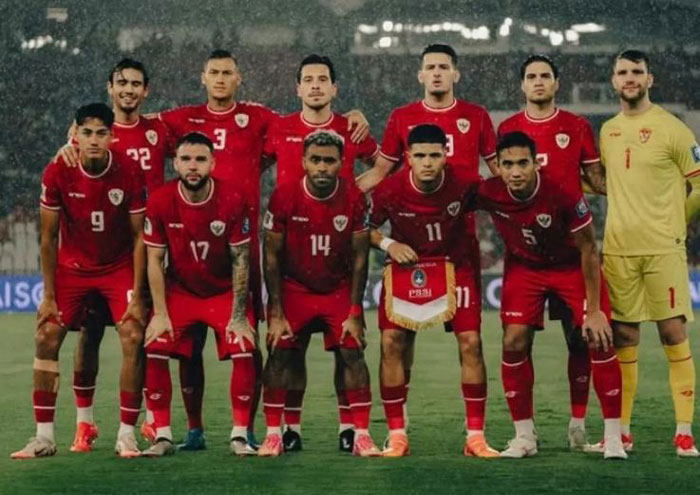 Skuad Timnas Indonesia saat akan berlaga beberapa waktu lalu.