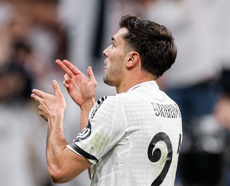 Brahim Diaz menjadi pahlawan kemenangan Real Madrid saat mengalahkan Atletcio Madrid 2-1 pada leg 1 Babak 16 Besar Liga Champions di Santiago Bernabeu, Rabu (5/3/2025) dini hari WIB.
