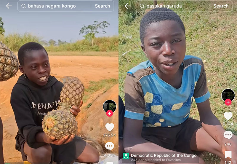 Viral video anak-anak Kongo fasih berbahasa Indonesia.