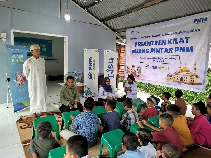 PT NM Cabang Pekanbaru kembali menggelar kegiatan edukatif melalui Program Tanggung Jawab Sosial dan Lingkungan (TJSL). Tahun ini, PNM menghadirkan program "Pesantren Kilat Ramadan".