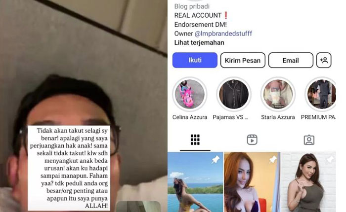 Tangkapan layar akun medsos Lisa Mariana