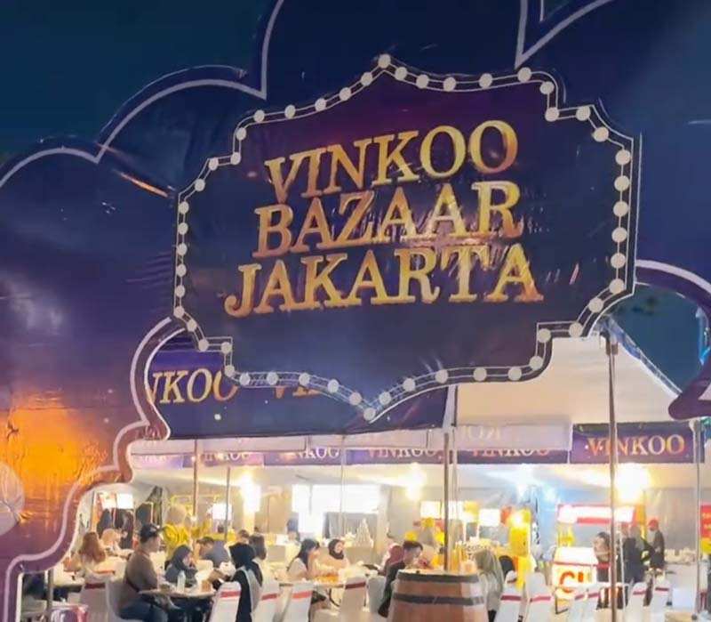 Suasana bazar kuliner dan fashion di pelataran Mal SKA, akhir pekan lalu.