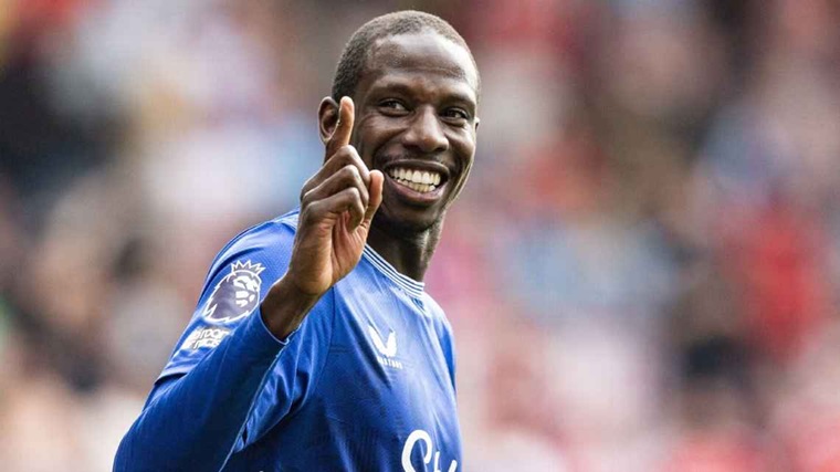 Abdoulaye Doucoure mencetak gol kemenangan untuk Everton pada menit ke-94.