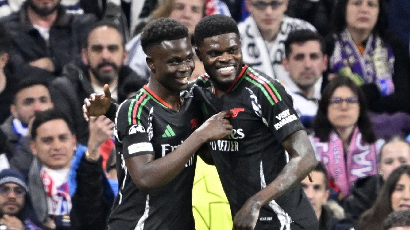 Gol Bukayo Saka secara efektif mengakhiri harapan Real Madrid untuk bangkit secara dramatis di knadnag sendiri pada leg kedua perempatfinal Liga Champions.