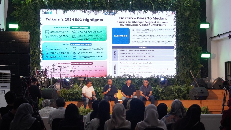 Penyelenggaraan GoZero% Goes to Medan yang menghadirkan beragam kegiatan, m eliputi bazar UMK, talkshow ESG, daur ulang limbah plastik, festival inovasi, hingga hiburan.