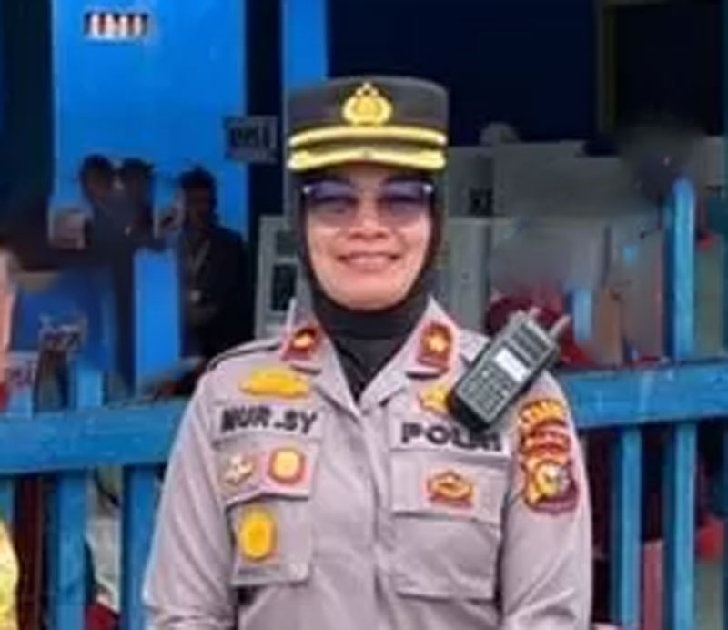 Nursyafniati, Kapolsek pinggir.