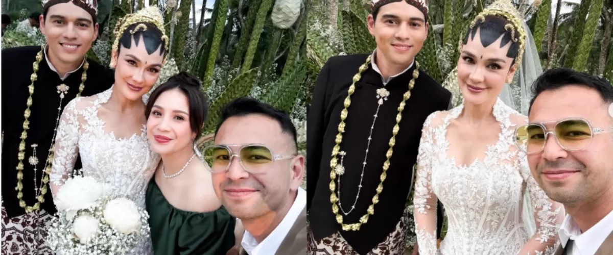Raffi Ahmad di aara pernikahan Luna Maya dan Maxime Bouttier.