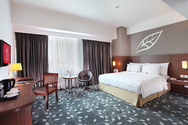 Salah satu ruang kamar Swiss-Belinn Kemayoran