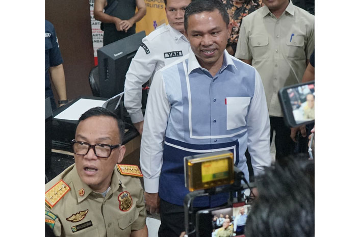 Wamenaker RI Immanuel Ebenezer didampingi Gubri sempat meradang saat sidak ke PT Sanel karena lagi-lagi sang pimpinan tidak bisa ditemui, Rabu (14/5/2025).